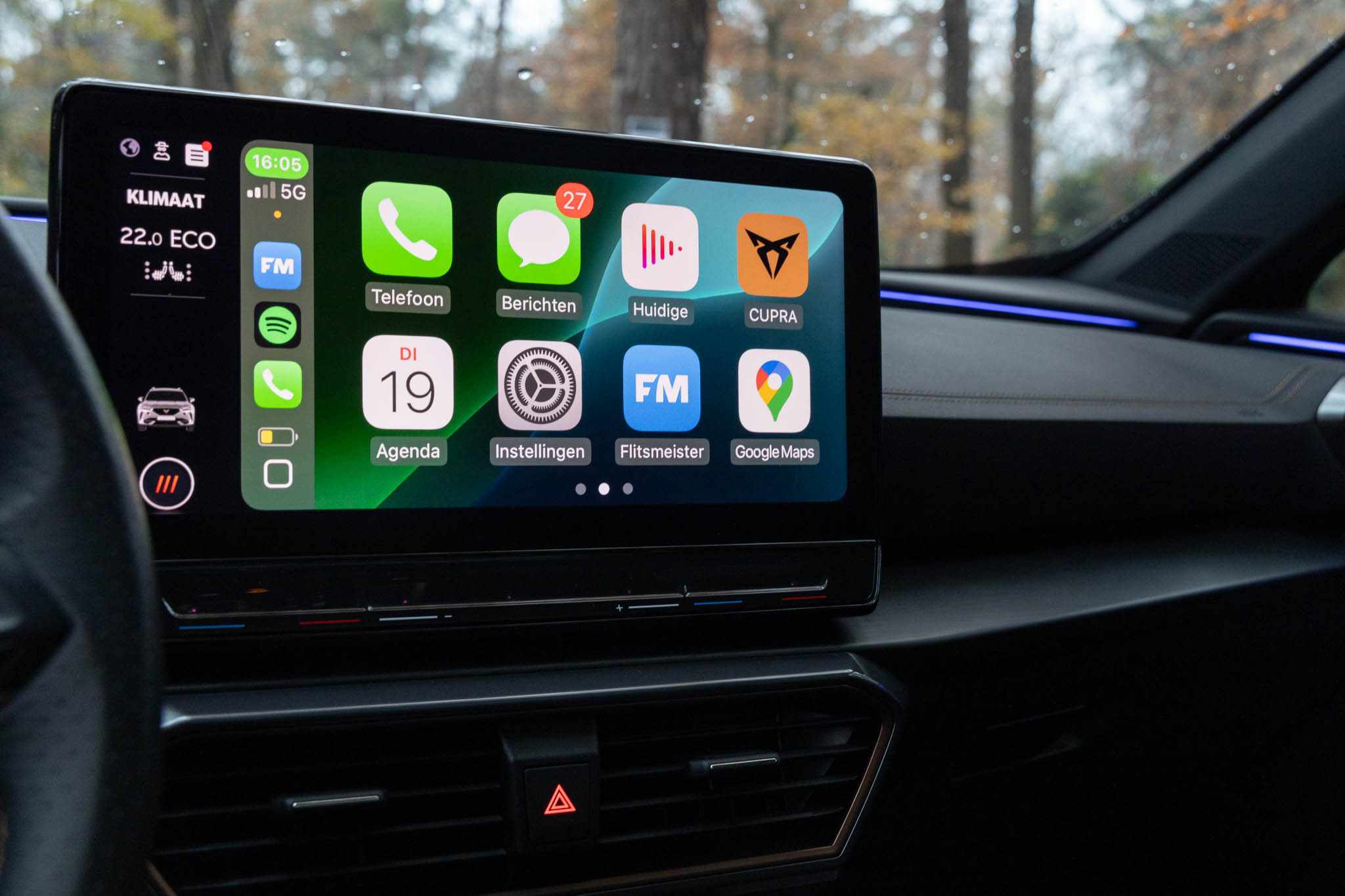 Cupra Formentor VZ infotainment